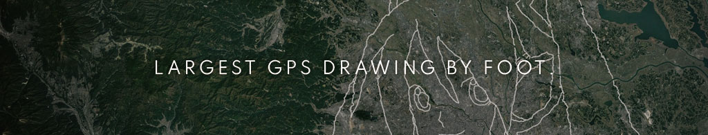LARGEST GPS DRAWING BY FOOT.