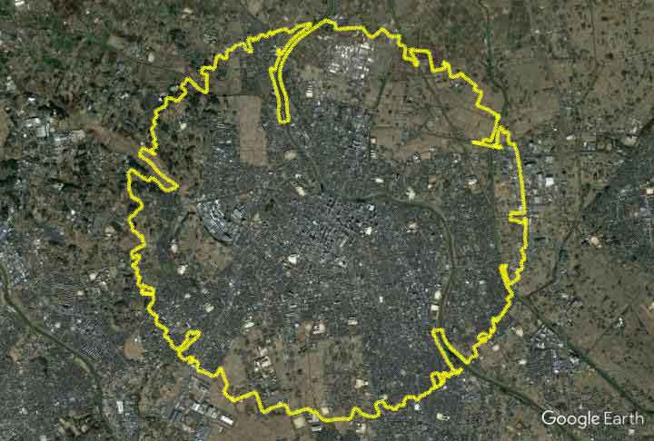 GPS Drawing: Kasukabe Circle Walk