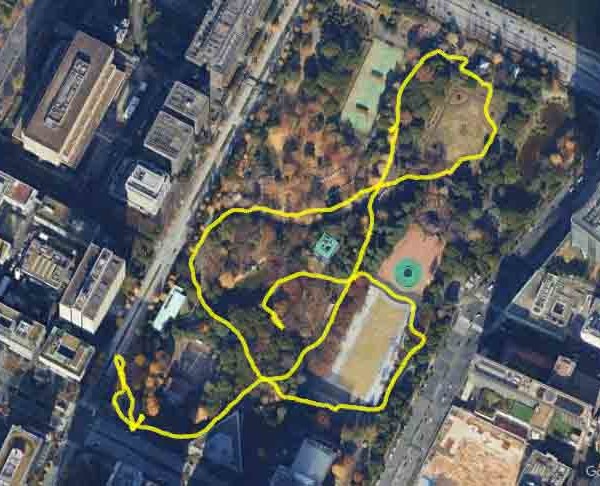 G clef in Hibiya Park